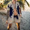MENS Summer Hawaiian Vacation Beach Short Short Shirt Set Fashion Beach Stampa Coco Shorts Two pezzi S3XL 220615