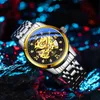 Wristwatches Arrival Mg.orkina Men#39 ؛ S Watches 2022 Hudicury Skeleton Brand Band Stainless Band Officatic Mechanical Men WatchWri