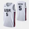 Skärmtryckt VM 2023 FIBA ​​US Basketball 5 Xavier Munford Jersey 15 Justin Jackson 9 Langston Galloway 13 John Jenkins 10 William Davis 4 Quinn Cook Good/High