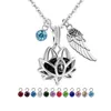 Pendentif Colliers Urne Pierre De Naissance Collier Bijoux Fantaisie Toujours Dans Mon Coeur Mini Dans Belle Lotus Cendres Commémoratives De CrémationPendentif