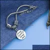 Bracelets porte-bonheur Bracelet graver lettre réglable bijoux meilleur ami Vipjewel livraison directe 2021 Vipjewel Dhgrf
