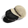 Berretti grovini cannucce di carta Cappelli ottagonali per donne Cappello da sole Summer Beach Bad da sole traspirante sboy berretto regolabile