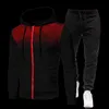 Herrspårar herrarnas casual spårdräkt 2022 Spring Autumn Fashion Men Two Pieces Set Jacket Sweatpants Sportkläder utomhussportdräkt