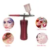 Airbrush Kit Portable Ocygen Injector With Air Brush Spray Gun For Makeup Cake Decoration Manicure Art Ritning Elitzia