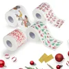 1Roll Santa Selling Christmas Pattern Series Roll Prints Funny Toalettpappersfestival leveranser Holiday Home Decor #3 Y201020