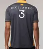 Mode Daniel Ricciardo Mclaren F1 t-shirt Site officiel Us Awards Jersey Formula Racing Suit Tops Sports T-shirt pour hommes Loose Women Tees FCY7