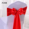 Couvre-chaise Satin Bow Sashes Mariage Chaise Butterfly Ribbon Butfly For Party Event Banquet Decoration