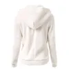 Kvinnors hoodies tröjor kvinnor fleece teddy blixtlås solid ficka huva kappa vinter varm ull zip-up bomullsutkläder casual sweatshirtwom