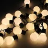 Strings Warm White 1.96in IP44 LED Fata String Light No DimMable 10/20 Globe Bulbs Impermeabile per Patio Garden Holiday Holiday