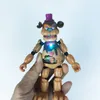Gra FNAf Toys Bonnie Foxy Fazbear Bear Action Figure Dolls Pięcioroczna zabawka z światłem dla dzieci Prezent Bożego Narodzenia 220531