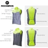 Rockbros Cycling Vests Bike Reflective Jacket Sportkläder Bicycle Wind Coat Safety Fluorescence Breattable Jersey 220614