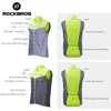 ROCKBROS Vélo Gilets Vélo Veste Réfléchissante Sportswear Vélo Vent Manteau Sécurité Fluorescence Respirant Jersey 220614