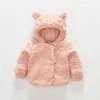 Barns kappa vinter barnbjörn hår tröja koreansk version pojkar och flickors förtjockade kappkläder