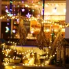 Saiten 50/100/200 LED Solar Licht Outdoor Leder Faden Lichterketten Urlaub Weihnachten Party Wasserdicht Fee Garten GarlandLED