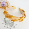 Tie dye Organza Braided Twisted Hairbands Braid Headbands Sweet Candy Color Ornament Accessories Hair Accessories Wholesale