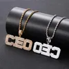 Pendant Necklaces Hip Hop High Quality Fashion Jewelry Rapper Rock 3mm Custom Name For Men's Pendants NecklacePendant