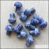 Sten lösa pärlor smycken mode naturlig roskvarts ametist svamp form inga hål hängen för att göra vipjewel drop dhkds