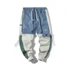 Heren vracht harem broek jogger linten mannen streetwear harem broek hiphop joppants mode vrouw broek broek 5xl 220816