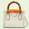 2023 Luxus Designer Taschen Einkaufstasche Diana Bambus Echtes Leder Handtasche Schultertasche Damen Herren Tote Umhängetasche Mode Geldbörsen Handtaschen