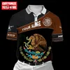 Plstarcosmos 3dprind Mexico Polo Shirt spersonalizowany zespół śmieszny lato harajuku bez rękawów fitness unisex styl 3 220713