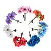 Mini Bouquet de cerises artificielles en soie, 2021 cm, 6 pièces, 3.5, couronne de tatouage faite à la main, Scrapbook, décoration de mariage, fausse fleur artisanale, 3.5