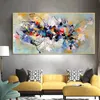 Moderne abstracte kunst canvas Posters Kleurrijke blok olieverfschilderij print muur foto's voor woonkamer Home Decor Muurschildering Frameless