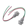 Verlichtingssysteem 2 stks T10 W5W Auto -autolamphouder Basis Warmtewarmtebestendige rubberen aansluiting met kabelparkeerlichtconnector