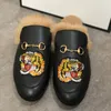 Mannen Slippers Princetown Bont Slippers Bont Muilezels Platte Ketting Dames Casual Schoenen Vrouwen Heren Loafers Muller Slipper Schoenen Furry Slides sandaal NO14