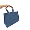 Einkaufstaschen Denim-Leinentasche Tote Handtaschen Pendler-Leinentasche mit großer Kapazität High Sense Schulter-Crossbody-Geldbörsen 220825