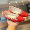 New Spring Girls Summer Slip On Children Rivets Flat Shoes Fashion Princess Dress Shoes Low Heel All-match