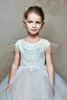 Xunbei vestido de fiesta Girl Dress Lace Tulle Bows Childrens First Communion Dress Princess Ball Gown Wedding Party Dress