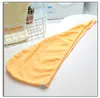 Asciugamano 1 Pz Cappello per asciugatura rapida dei capelli da donna Tappo da bagno in microfibra Solido Super assorbimento Turbante Asciugamano asciutto