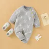 Baby Strampler Baumwollgestrickte Jungen Mädchen Jumpsuit Outfit Langarm Herbst Kleinkind Kind Winterkleidung Süßes Kaninchen -Onesies 220514