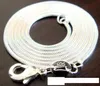 Partihandel Sterling Silver 1mm Snake Chain Halsband för kvinnor Män smycken 16inch20inch22inch24Inch kan väljas