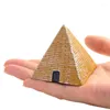 Figurines décoratives Objects rétro Ancient Egypte Pyramide Architecture Ornement Crafts Miniatures Minion du papier Paper