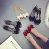 Sandals Sweet Bowknot Women Summer Jelly Shoes Woman Crystal Transparent Flats Casual Beach Ladies ShoesSandals