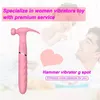 Massageador de brinquedos sexuais que vendem amor personalizado Feminino Toy G Spot Dildo Vibrator 3 velocidades Vibração O martelo para mulheres