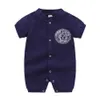 Roupas de roupas para meninas de alta qualidade Conjunto de roupas de bebê recém -nascidas macias e respiráveis ​​para meninos Jumpsuit2747