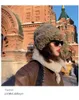 Jeanes Visrover 7 Colorway Unisexe Real fourrure femme hiver chapeau couleur couleur d'automne match chaud Bonnet Soft Bonnet cadeau
