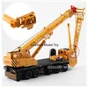 KDW Diecast Alloy Hoist& Crane Model Toy, 97cm Long Boom, Engineering Truck, 1:55, Ornament, Xmas Kid Birthday Boy Gift, Collect 62947