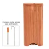 Solid Wood Case Smoking Set with Ceramic Pipe Cleaning Hook Dugout 46mm - 104mm