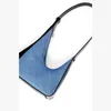 Mabula Half Moon Fashion Women Underarm axelväskor denim Blue Elegant Tote Handväskor Lady Daily Phone Purse Work Bag 220815
