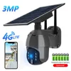 Kameralar 4G SIM Kart Güneş Enerjili Açık IP Kamera 3MP 1536P Şarj Edilebilir 18650 Pil Video Gözetimi CCTV Kamera