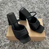 Fashion Triangle High Heels Summer Sandals Women Sexig Satin Soft Padded Party Shoes Woman Runway Back Strap Dress Sandaler 220516