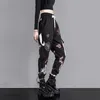 Taille haute femmes lâche Cargo pantalon haute qualité beau motif imprimé Streetwear pantalon grande taille femme décontracté survêtement pantalon 220325