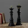 VILEAD 1 Pcs Chess Pieces Figurines for Interior Decor Office Living Room Home Decoration Accessories Modern Chessmen Ornament 220505