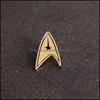 Accessoires de bande dessinée Produits Bébé Enfants Maternité Star Trek Starfleet Émail Broche Pins Badge Revers Alliage Métal Mode Bijoux Cadeaux Dro