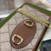 Designer Designers Horsesbit 1955 Plånböcker Handväskor Läder Cross Body Bags Hasp Shoulder Clutch Bag Women Letter Chains Handväska TA2629