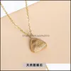 Arts And Crafts Natural Stone Pendant Crystal Necklace Triangle Amethyst Rose Quartz Chakra Healing Jewelry For Women Drop Sports2010 Dhc5Y