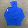 2023 bleu Sp5der 555555 sweat à capuche hommes femmes haute qualité toile d'araignée motif jeune voyou pulls blanc mode sweats